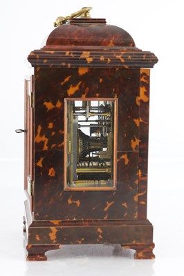 Lot 1543 - JOHN TOMLIN, LONDON. A FINE LATE 19TH CENTURY WILLIAM AND MARY STYLE TORTOISESHELL BRACKET CLOCK
