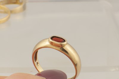 Lot 167 - A COLLECTION OF THREE GOLD RINGS