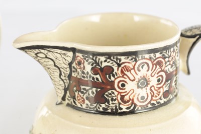 Lot 68 - TWO EARLY 19TH CENTURY LEEDS WARE SPORTING JUGS