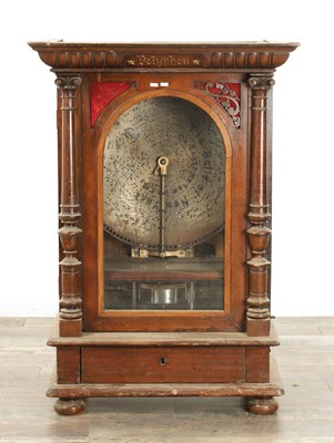 Lot 1024 - A LATE 19TH CENTURY “PENNY IN THE SLOT” UPRIGHT POLYPHON