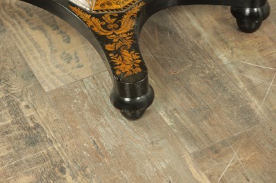 Lot 1648 - A REGENCY PENWORK GAMES TABLE