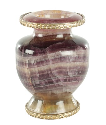 Lot 894 - A REGENCY STYLE BLUE JOHN URN