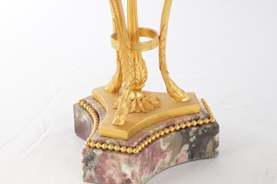 Lot 759 - A PAIR OF 19TH CENTURY FRENCH MARBLE AND ORMOLU CANDELABRA
