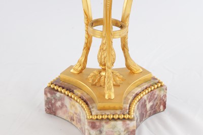 Lot 759 - A PAIR OF 19TH CENTURY FRENCH MARBLE AND ORMOLU CANDELABRA