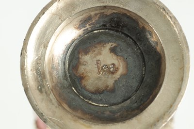 Lot 16 - TWO LATE 19TH CENTURY GLASS AND SILVER PLATED CLARET JUGS