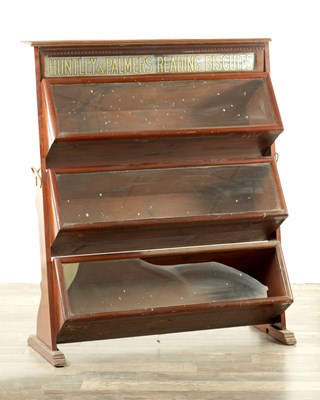 Lot 1667 - A LATE 19TH CENTURY MAHOGANY BISCUIT CABINET BY PARNALL & COMPANY, 43 DUTTON ST. MANCHESTER
