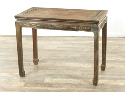 Lot 450 - A 19TH CENTURY CHINESE HARDWOOD ALTER TABLE
