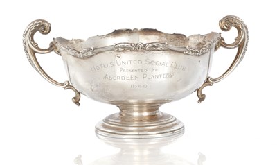 Lot 89 - A 1930'S SILVER SPORTS TROPHY