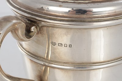 Lot 133 - A 1920'S SILVER LIDDED TROPHY