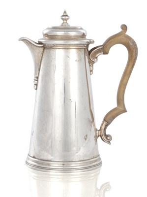 Lot 143 - A 1950'S SILVER COFFEE POT
