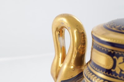 Lot 88 - A PAIR OF 19TH CENTURY VIENNA PORCELAIN VASE AND COVERS