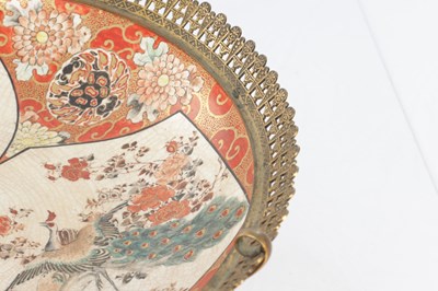 Lot 545 - A JAPANESE MEIJI PERIOD SHOUNDO CHARGER WITH EUROPEAN ORMOLU MOUNTS