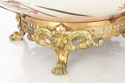 Lot 545 - A JAPANESE MEIJI PERIOD SHOUNDO CHARGER WITH EUROPEAN ORMOLU MOUNTS