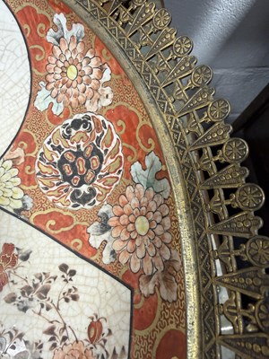 Lot 545 - A JAPANESE MEIJI PERIOD SHOUNDO CHARGER WITH EUROPEAN ORMOLU MOUNTS