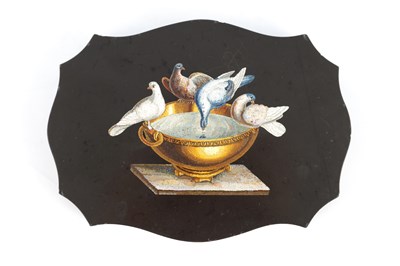 Lot 850 - A FINE 19TH CENTURY ITALIAN GRAND TOUR MICRO MOSAIC PAPERWEIGHT