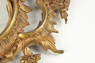 Lot 1500 - A 19TH CENTURY FRENCH ORMOLU ROCOCO STYLE HANGING MIRROR