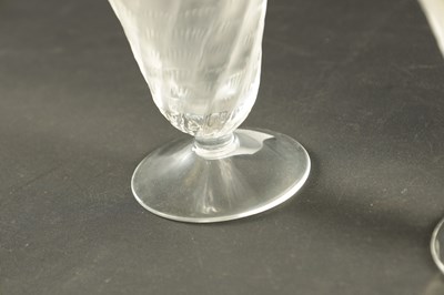 Lot 4 - A PAIR OF LALIQUE 'LUCIE' FROSTED GLASS ICE CREAM BOWLS