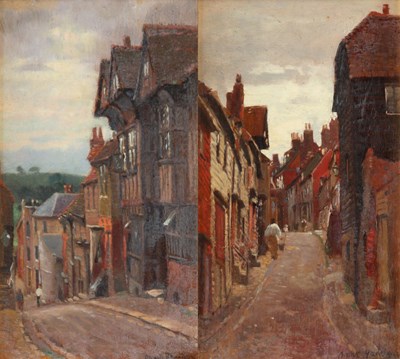 Lot 271 - BROOK HARRISON 1860 - 1930
 OILS ON BOARD
 A...