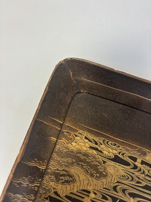 Lot 531 - A 19TH CENTURY CHINESE LACQUERED TRAY
