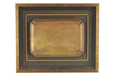 Lot 502 - A JAPANESE MEIJI PERIOD LACQUERWORK TRAY