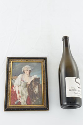 Lot 637 - A LATE 19TH CENTURY FRENCH MINIATURE HALF PORTRAIT ON IVORY