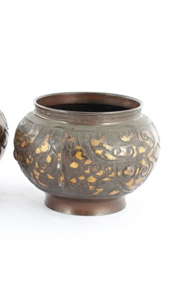 Lot 469 - A PAIR OF JAPANESE BRONZE JARDINIERES