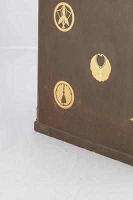 Lot 509 - A JAPANESE MEIJI PERIOD LACQUERED TABLE CABINET