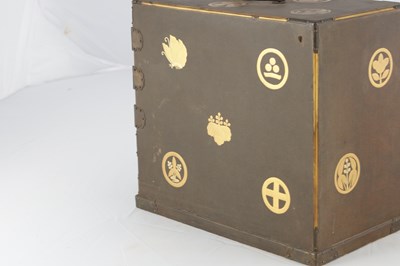 Lot 509 - A JAPANESE MEIJI PERIOD LACQUERED TABLE CABINET