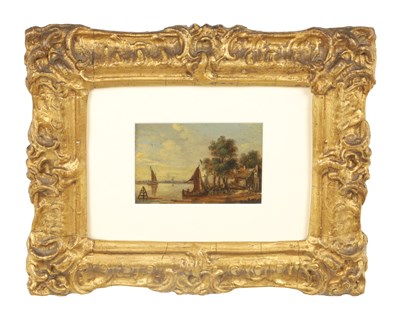 Lot 1171 - AN 18TH CENTURY DUTCH OIL ON CARD