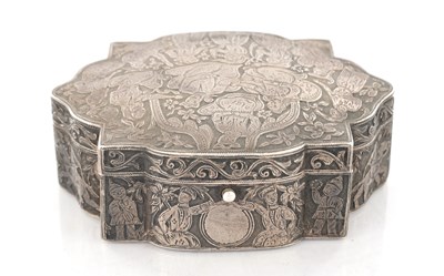 Lot 270 - A LATE 19TH CENTURY RUSSIAN SILVER BOX