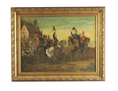 Lot 1113 - A LARGE 19TH CENTURY OIL ON CANVAS