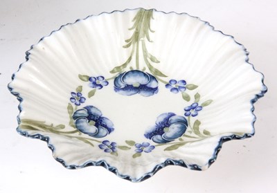 Lot 29 - A MOORCROFT MACINTYRE DISH of ribbed shaped...