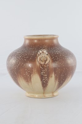 Lot 23 - A 20TH CENTURY SQUAT BULBOUS PORCELAIN VASE