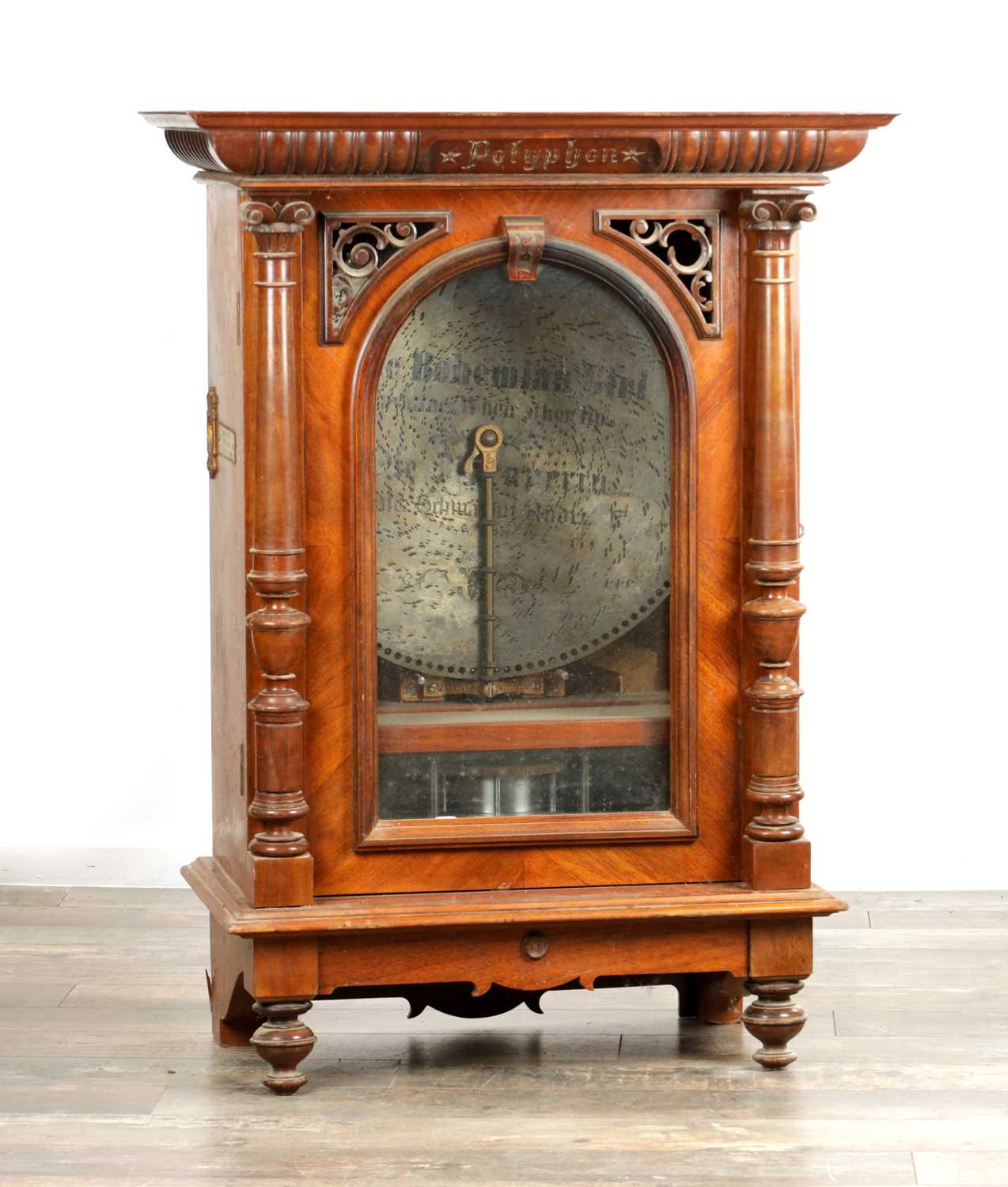 Lot 1023 - A LATE 19TH CENTURY “PENNY IN THE SLOT” UPRIGHT POLYPHON