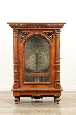 Lot 1023 - A LATE 19TH CENTURY “PENNY IN THE SLOT” UPRIGHT POLYPHON