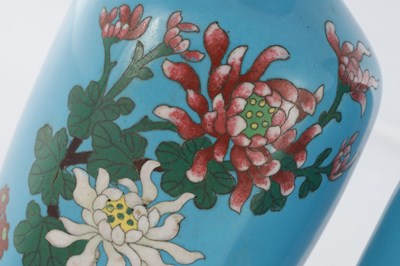 Lot 1712 - A PAIR OF JAPANESE MEIJI PERIOD CLOISONNE HEXAGONAL VASES