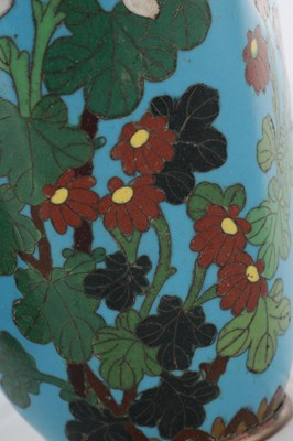 Lot 1712 - A PAIR OF JAPANESE MEIJI PERIOD CLOISONNE HEXAGONAL VASES