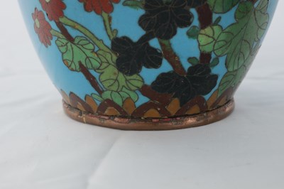 Lot 1712 - A PAIR OF JAPANESE MEIJI PERIOD CLOISONNE HEXAGONAL VASES