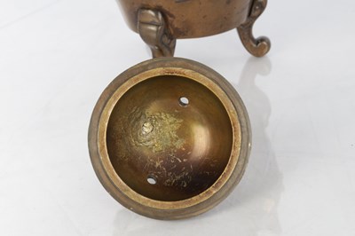 Lot 422 - A JAPANESE MEIJI PERIOD MIXED METAL BRONZE KORO AND COVER