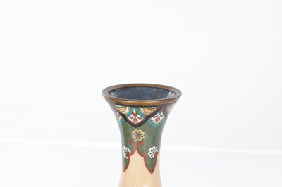 Lot 578 - A PAIR OF JAPANESE MEIJI PERIOD CLOISONNE VASES
