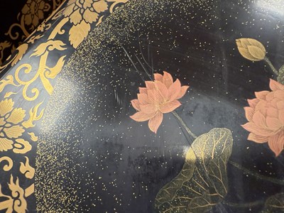Lot 440 - A JAPANESE MEIJI PERIOD LACQUERWORK LIDDED BOX