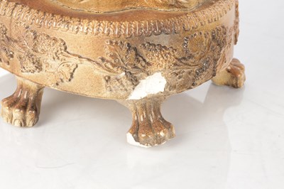 Lot 71 - A PAIR OF 19TH CENTURY STAFFORDSHIRE SPANIELS BY S & H BRIDDON, BRAMPTON