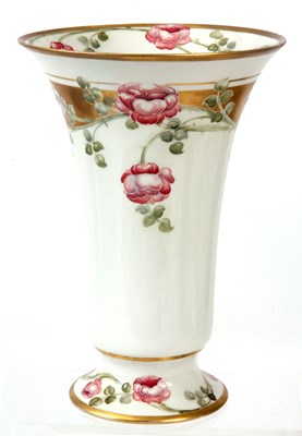 Lot 30 - WILLIAM MOORCROFT, A TRUMPET SHAPED MACINTYRE...