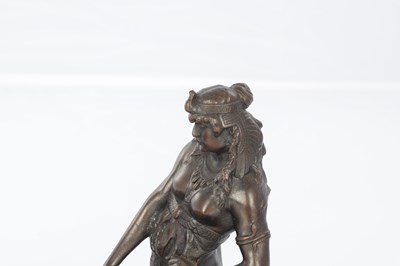 Lot 897 - A 19TH CENTURY FRENCH BRONZE AND MARBLE FIGURAL INK STAND