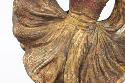 Lot 970 - FRANZ BERGMANN, A 19TH CENTURY AUSTRIAN COLD-PAINTED EROTIC FIGURAL BRONZE AND ANTICO VERDE MARBLE PIN TRAY