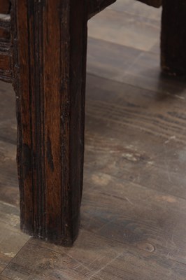 Lot 1578 - A 17TH CENTURY WESTMORLAND CARVED OAK DATED COURT CUPBOARD