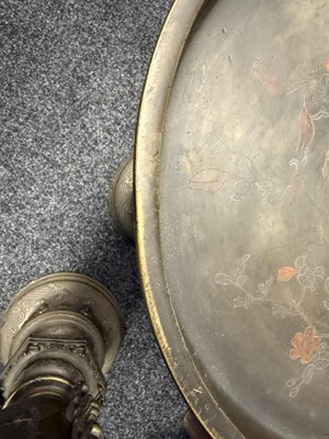 Lot 475 - A LARGE AND IMPRESSIVE PAIR OF JAPANESE MEIJI PERIOD BRONZE SECTIONAL VASES