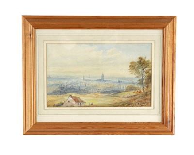 Lot 1147 - HARRY STICKS (1867 - 1938). A LATE 19TH / EARLY 20TH CENTURY WATERCOLOUR LANDSCAPE