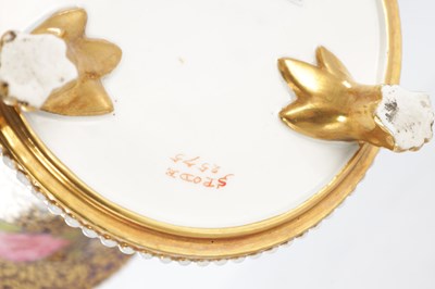 Lot 81 - A GOOD EARLY 19TH CENTURY SPODE THREE PIECE GARNITURE SET OF LARGE SIZE