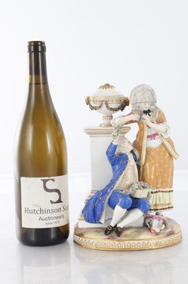 Lot 35 - A 19TH CENTURY MEISSEN PORCELAIN FIGURAL GROUP